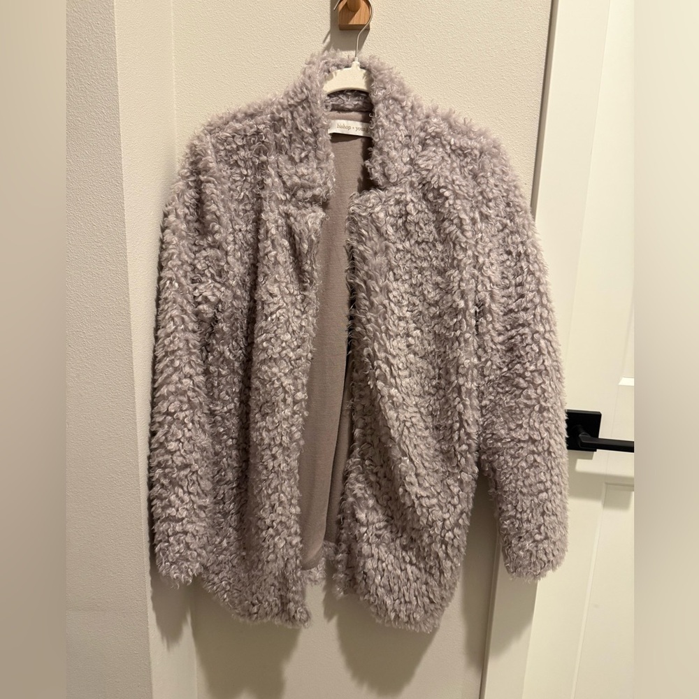 Anthropologie furry jacket [size XS]